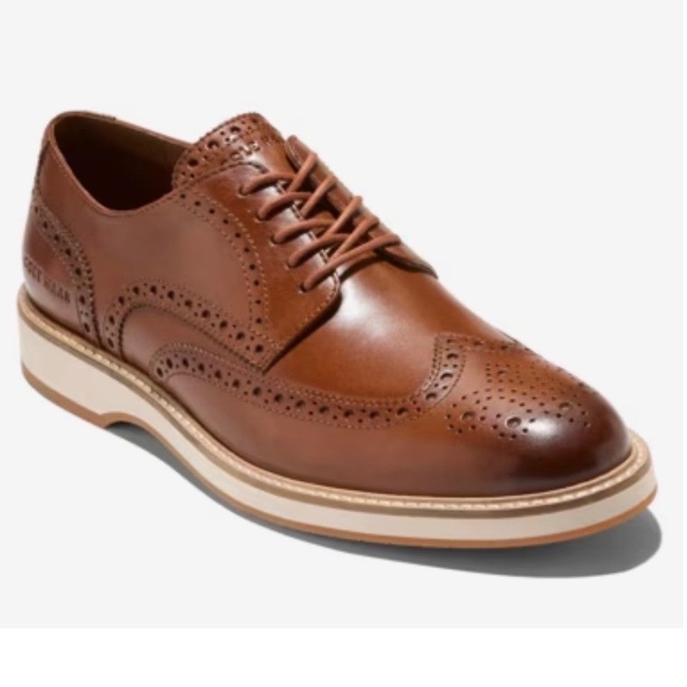 Cole Haan OriginalGrand Wingtip Oxford Mens 10.5 M British Tan‎ Leather